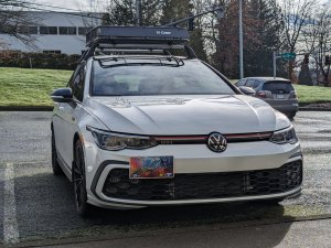 Volkswagen Golf License Plate Mount - Platypus - GTI (2022-2024) Volkswagen Golf License Plate Mount - Platypus - GTI (2022-2024)